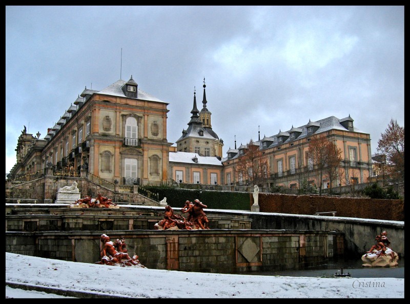 Nieve en el Palacio de la Granja
