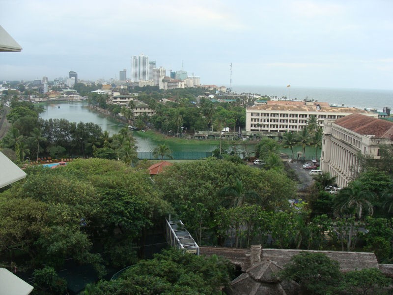 Lago Beira en el centro de Colombo