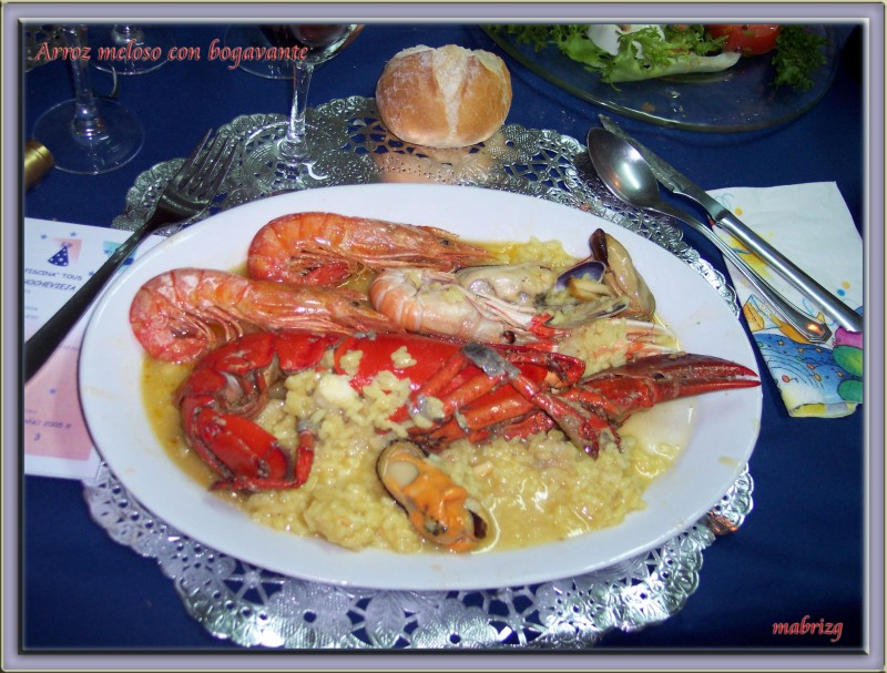 Arroz meloso con bogavante