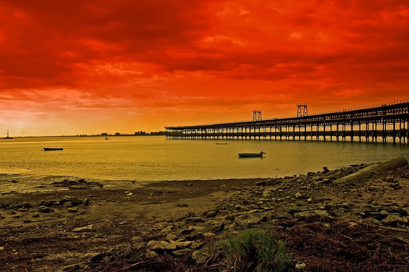 ATARDECER EN EL RIO ODIEL