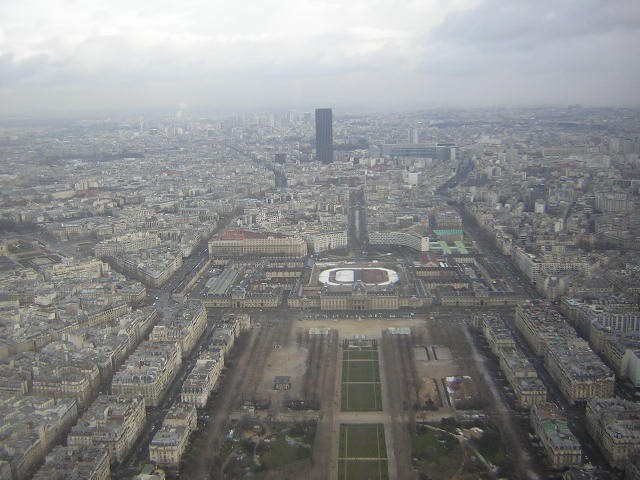 Paris desde la cima de la Torre Eiffel