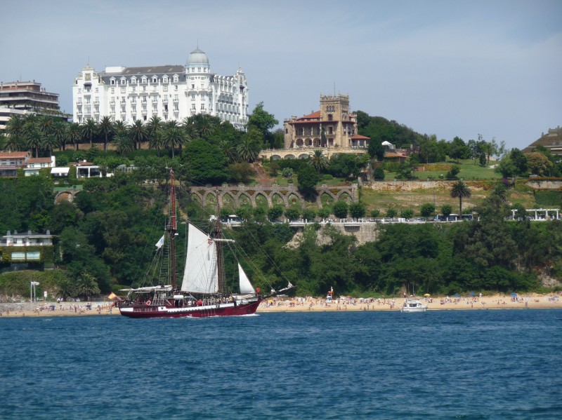 Santander desde la playa del Puntal