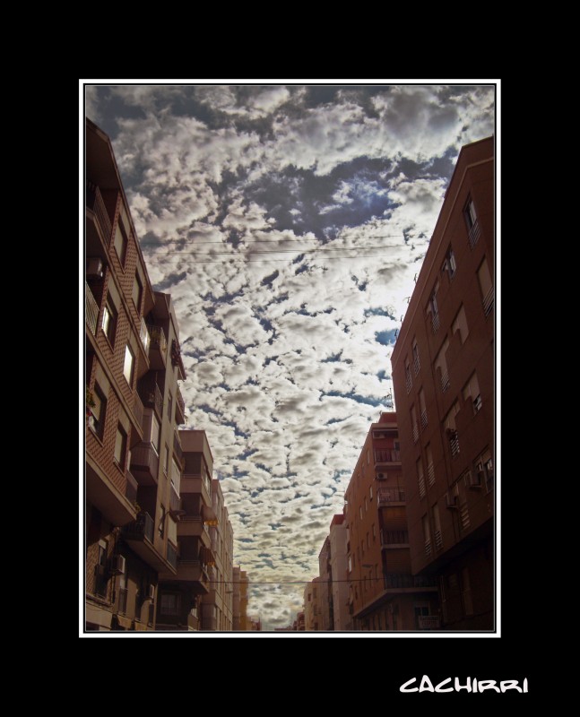 la calle nubes