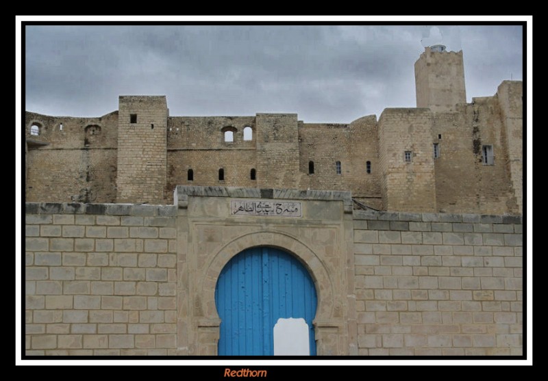 Torre Khalef enclavada en la muralla de Sousse