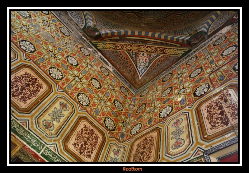 Los azulejos realzan este rincn de la mezquita del Barbero en Kairouan