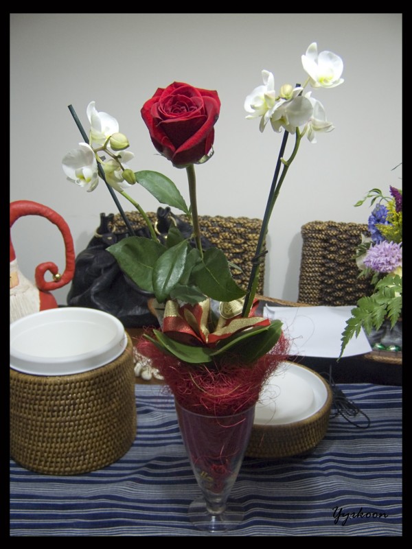 Copa de flores