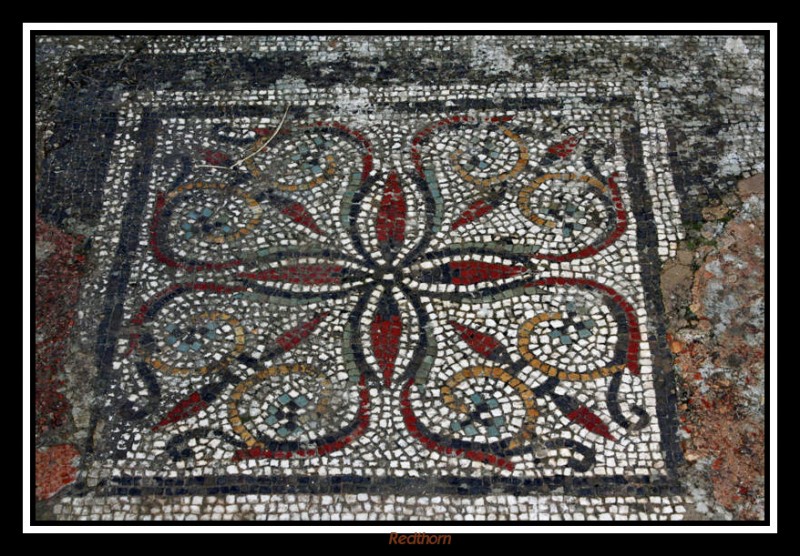 Mosaico romano de vivos colores