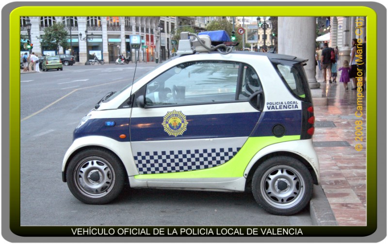 Vehculo Oficial de la Policia Local de Valencia