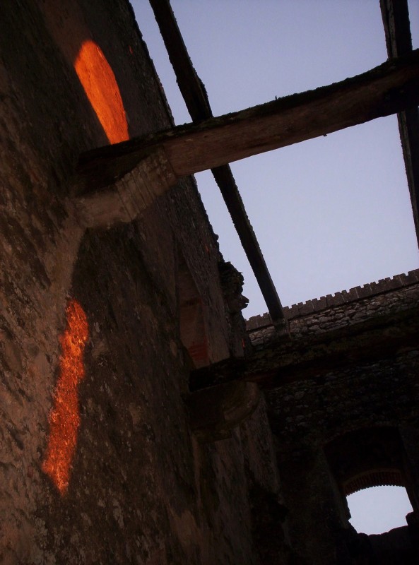 reflejos en el castillo