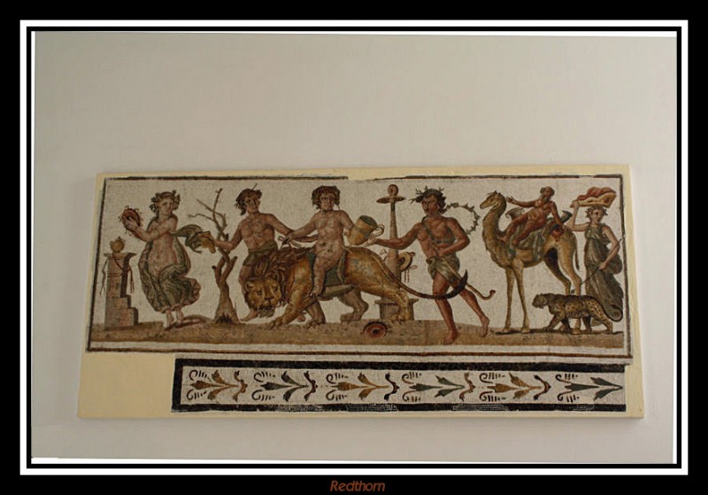 Museo de el Yem: Mosaico con los animales como tema favorito