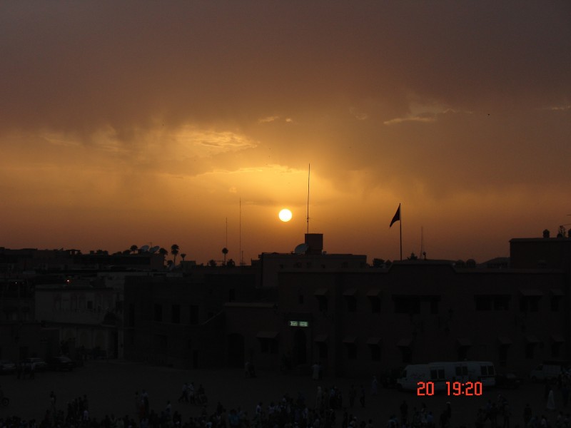 Ocaso sobre Marrakech