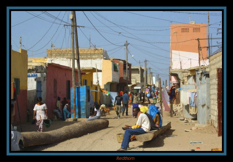 Abigarrado barrio de pescadores