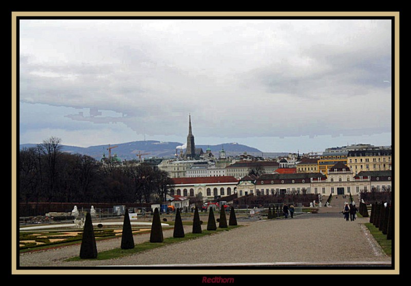 Vista de Viena desde el palacio-museo de Belvedere