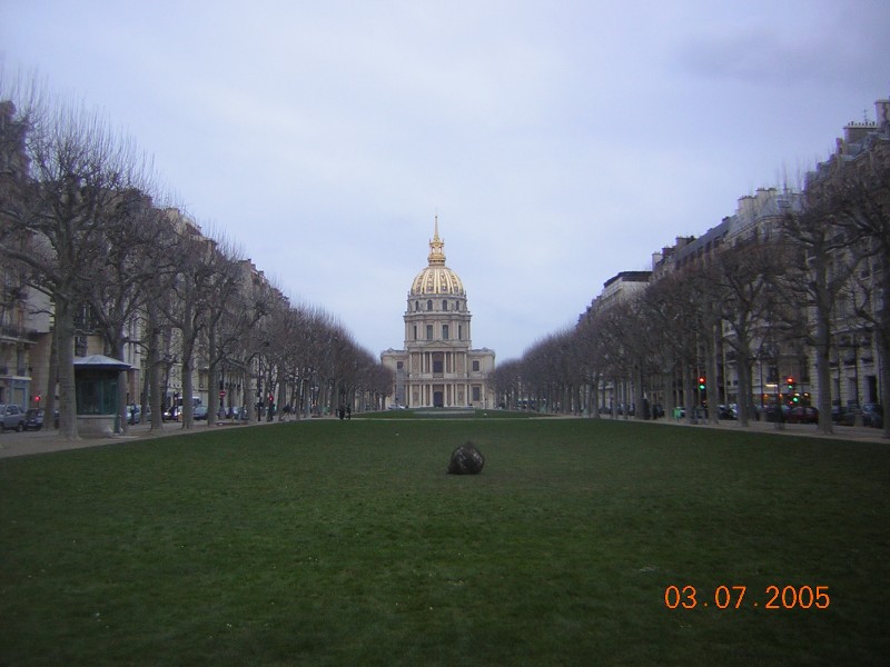 El Domo de los Invlidos, en un invierno de Paris.