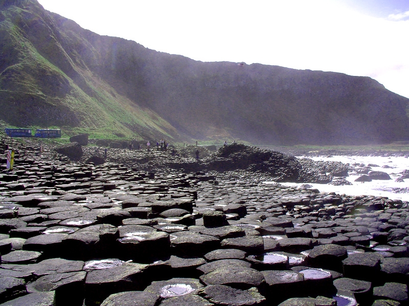 Giants Causeway. Camino de los gigantes.