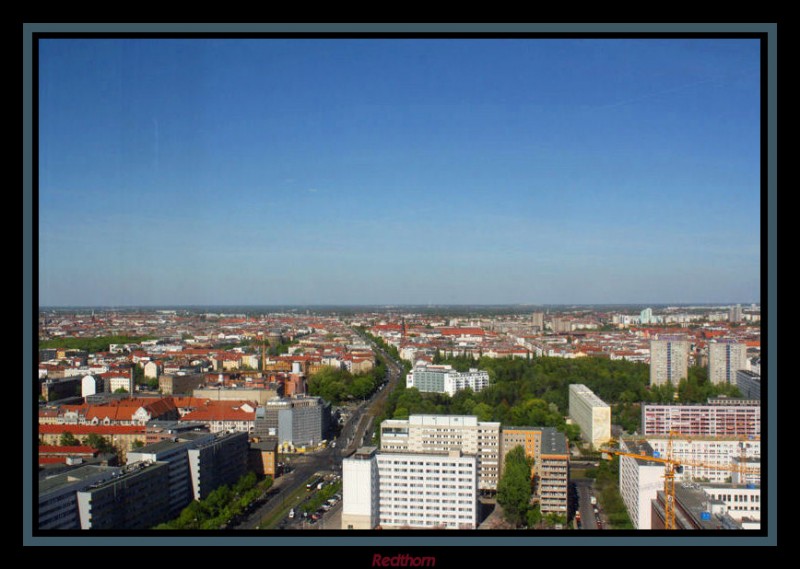 Vista de Berln Este desde la planta 34 del hotel