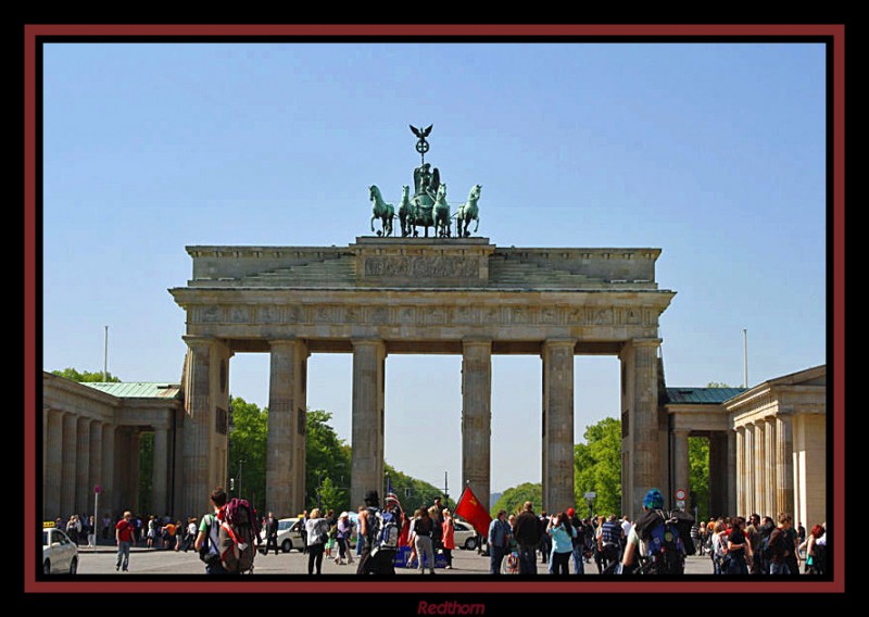 La clebre puerta de Brandenburgo