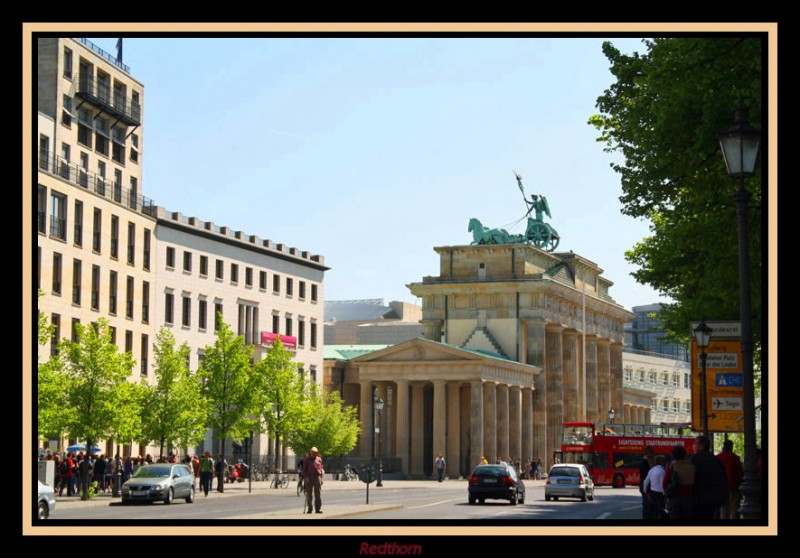 Lateral de la puerta de Brandenburgo