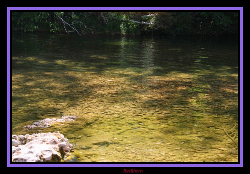 Despus de las cascadas, el Jerea vuelve a las aguas tranquilas