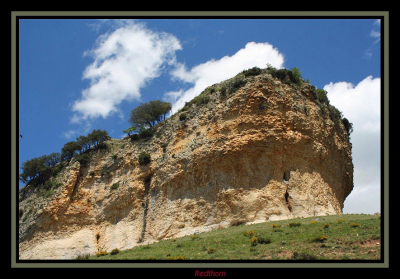 Roca que sustenta la ermita de San Pantalen