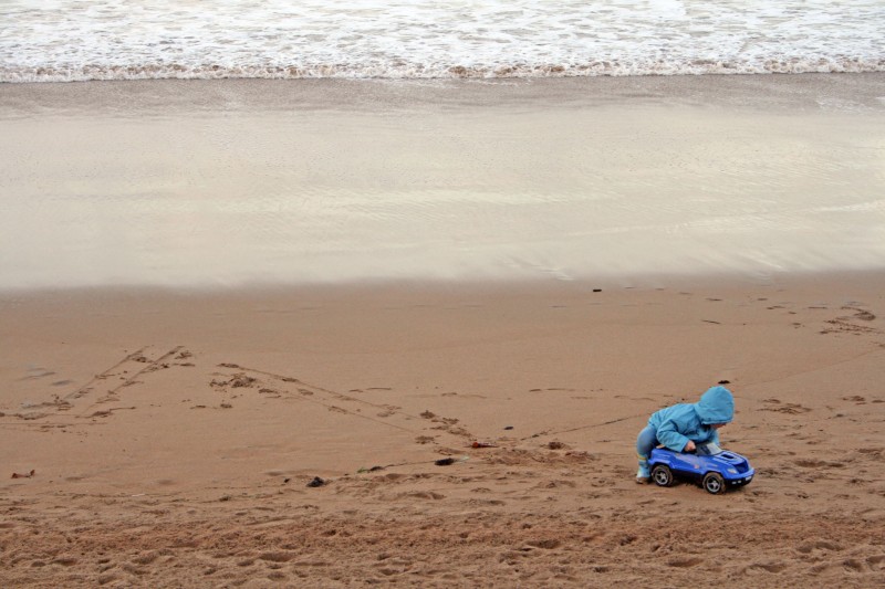 Jugando en la Playa