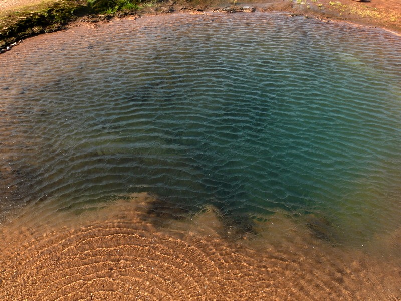 la textura del agua