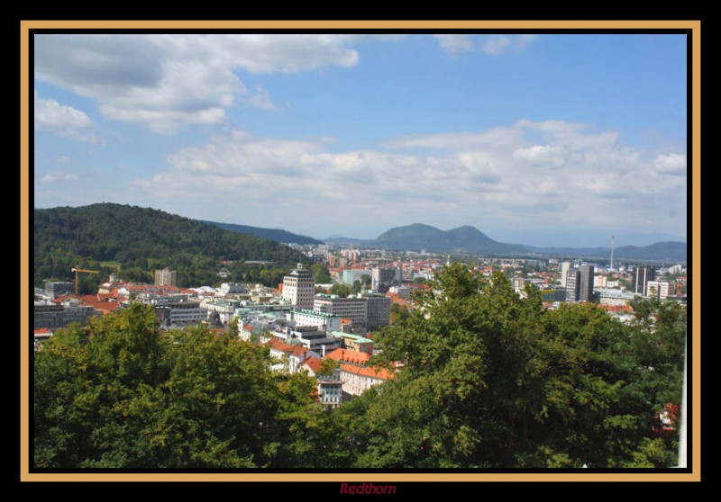 Panormica de Liubliana desde el castillo