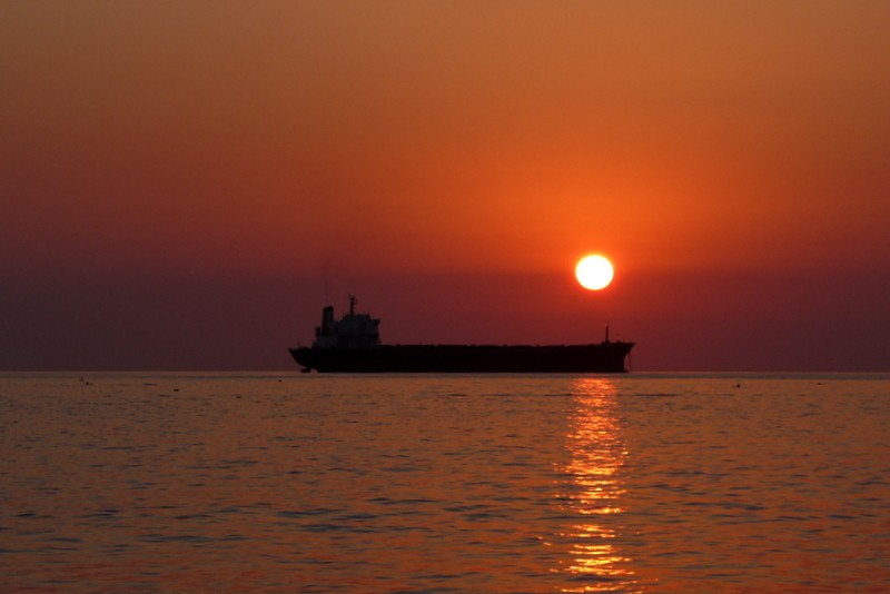 atardecer en la popa