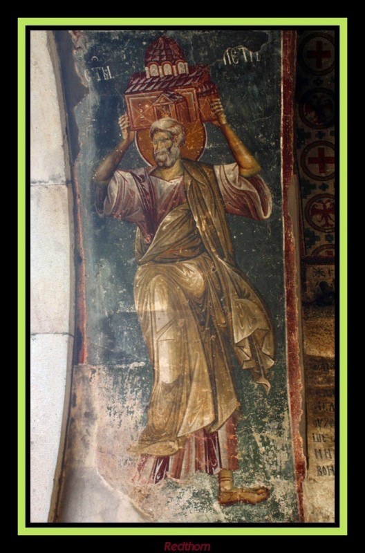 Fresco en el monasterio de Zica