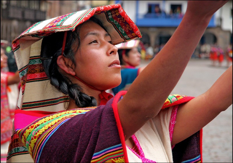 Vrgen inca en el Inti Raymi