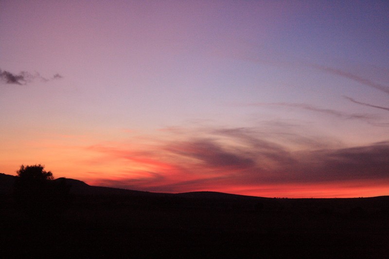 Cielo rojo...