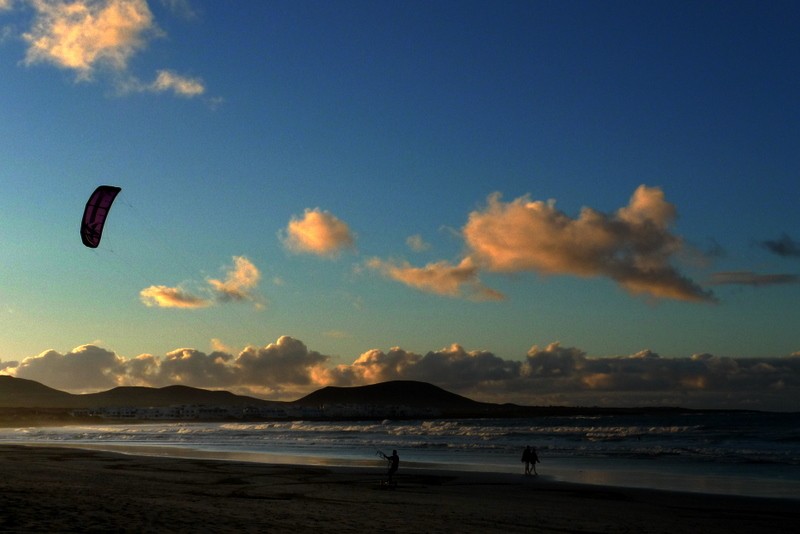 juegos al atardecer