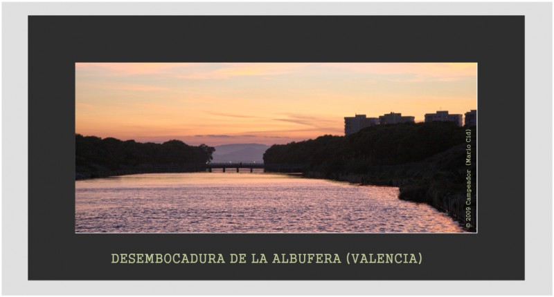 Desembocadura  de La Albufera (Valencia)