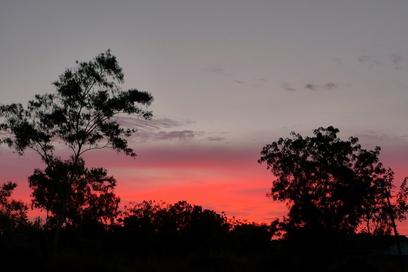 amanecer rojo