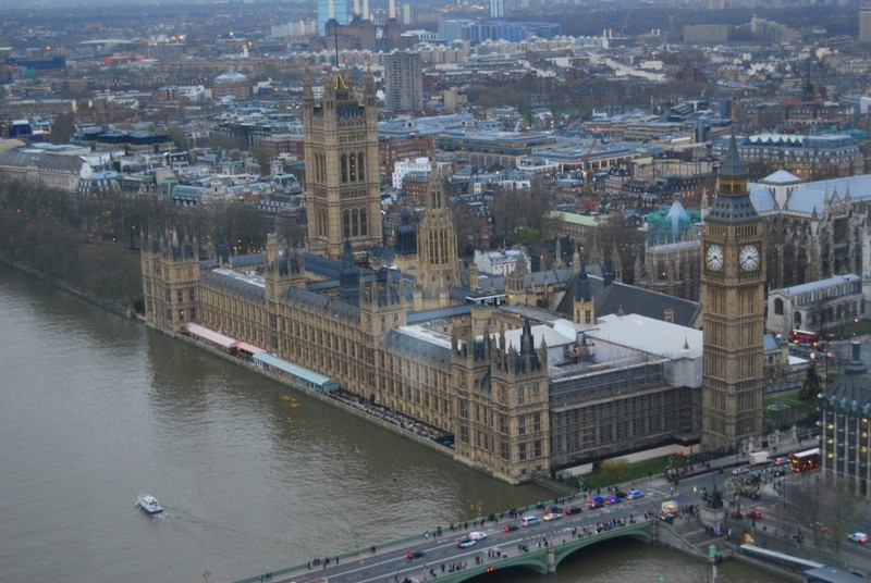 Desde el London Eye. Parlamento