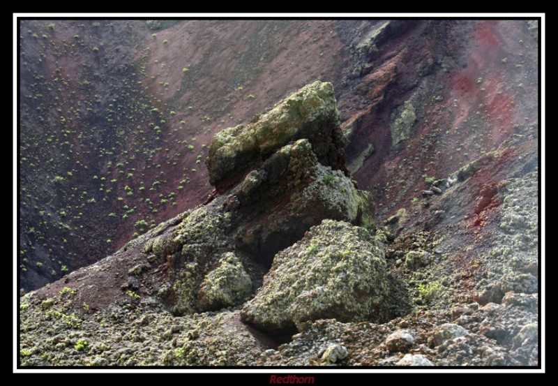 Timanfaya,precipicio junto al volcn