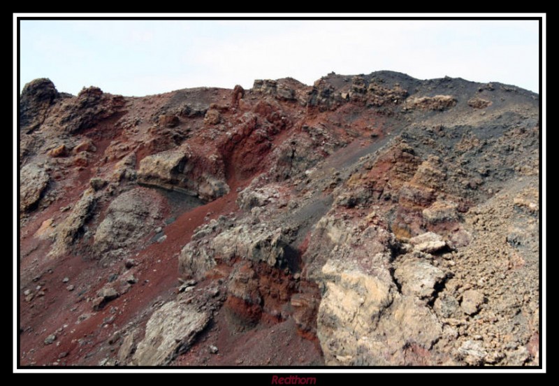 Desde el crter en Timanfaya