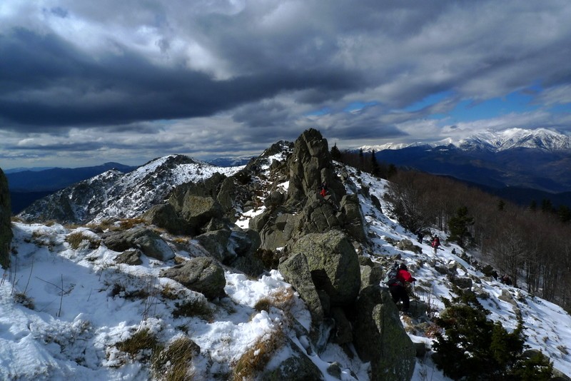 alcanzando la cima