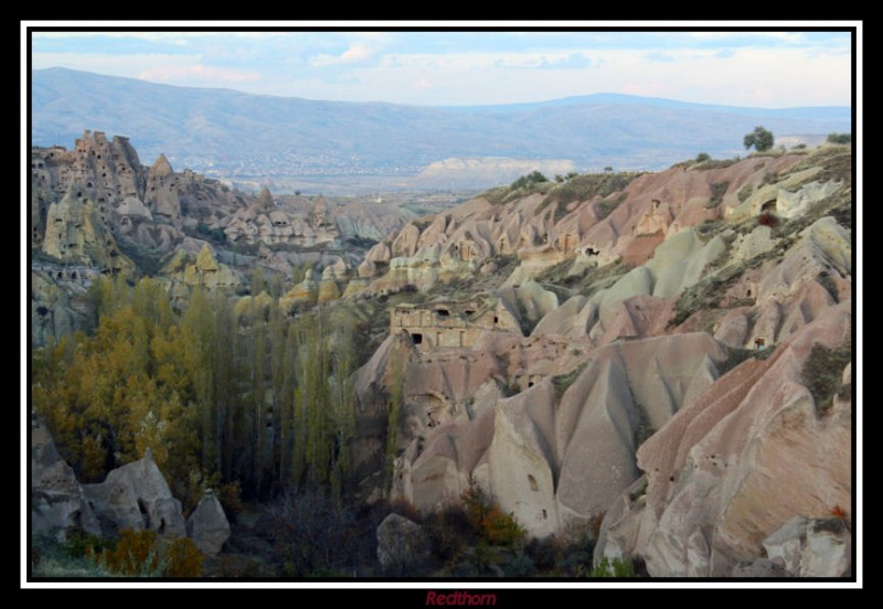 Una vista panormica del valle de Uchisar