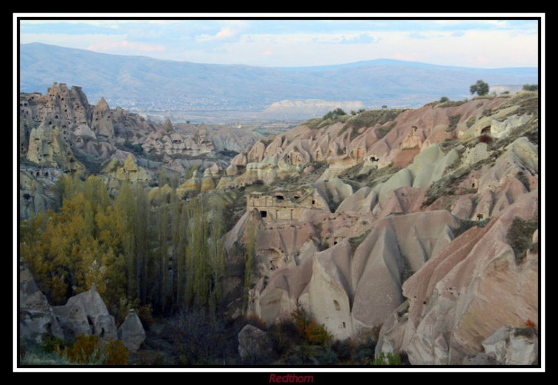 Una vista panormica del valle de Uchisar