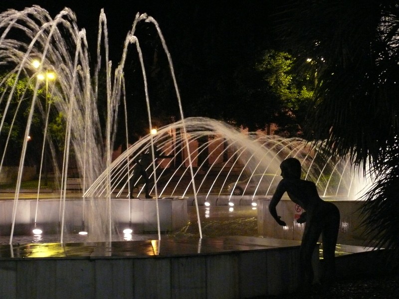 disfrutando del agua