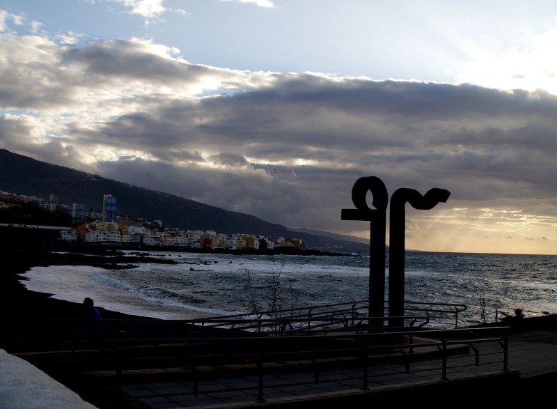 Atardecer en playa Jardin