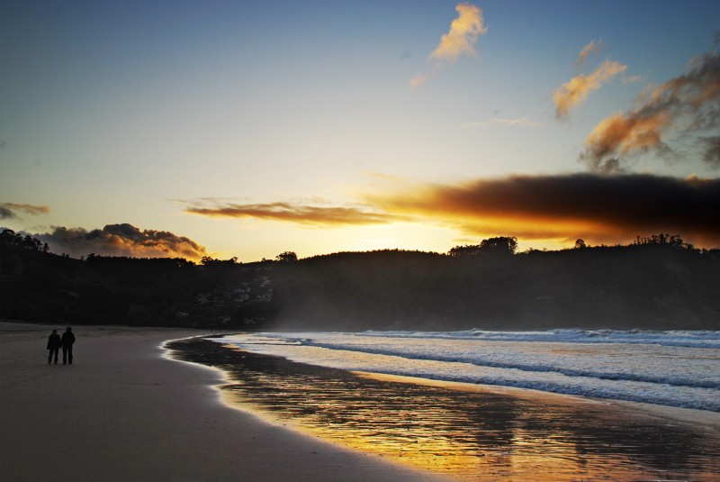 paseo al atardecer