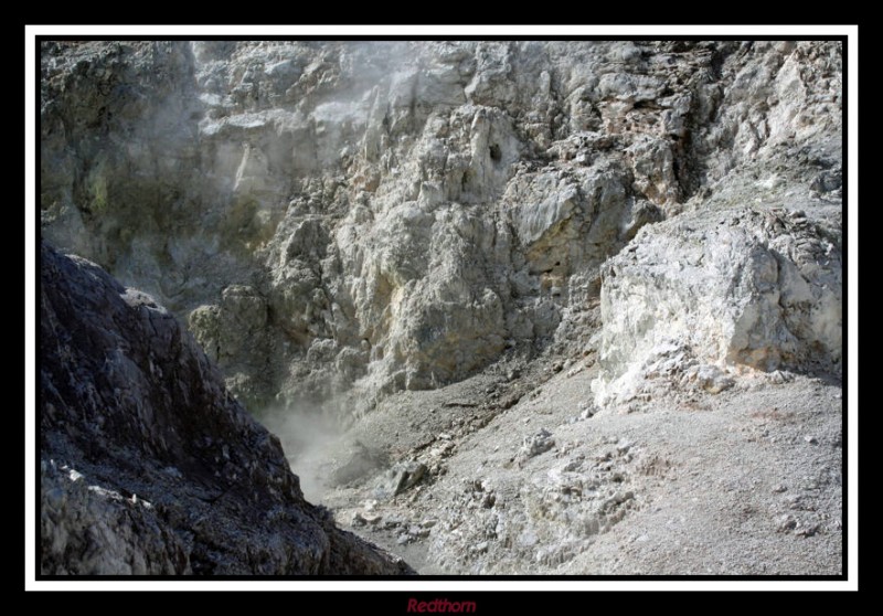 Las rocas se tornaron blancas