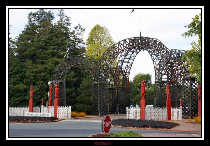 Entrada al parque del gobierno