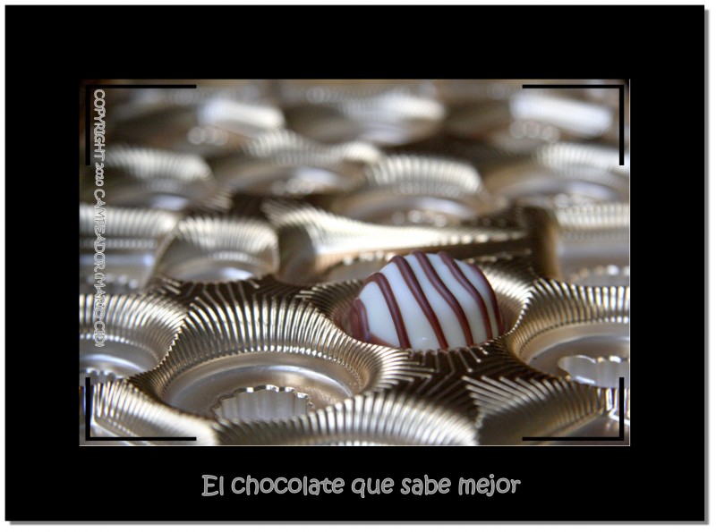 El chocolate que sabe mejor (fotografa dedicada por Campeador a la fotomundera Rosaria)