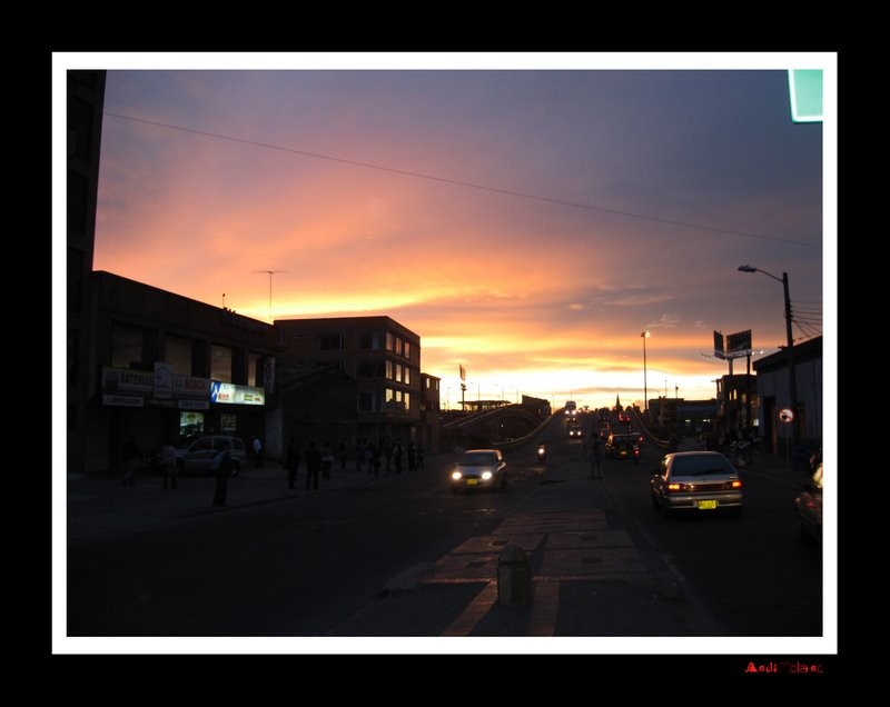 Atardecer entre Carros