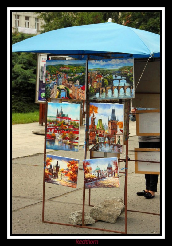Exposicin de pintura checa al aire libre