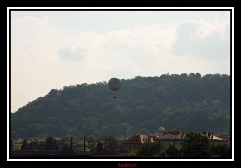 Visitando Praga desde un globo