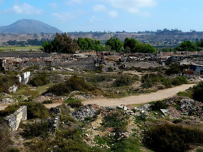 Ruinas en la ciudad